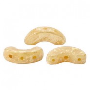Les perles par Puca® Arcos kralen Opaque beige splash 13010/94401